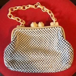 Whiting & Davis Co. vintage metal & acrylic purse